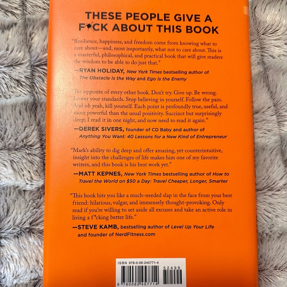 2/$35 - THE SUBTLE ART OF NOT GIVING A F-CK - Picture 2 of 4
